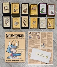 Munchkin Game + Expansion Lot. 1,2,3,4, Blender, and More - Fully Sleeved!