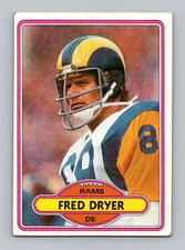 1980 Topps #202 Fred Dryer Very Good