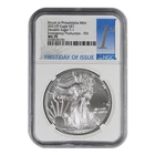 2021 American Silver Eagle NGC MS-70 T-1  FDOI Emergency Production Philadelphia