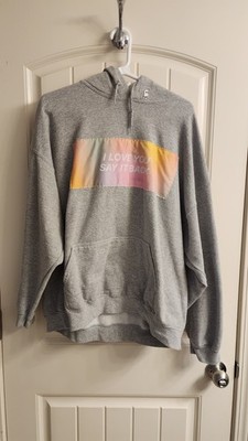 Lonely Ghost Hoodie RARE - Love You Say It Back - Plus Size 2XL Gray