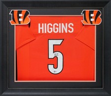 Tee Higgins Authentic Signed Orange Pro Style Framed Jersey BAS Witnessed