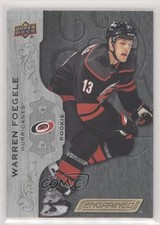 2018-19 Upper Deck Engrained Rookies Black 15/49 Warren Foegele #100 2r5