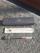 Vintage Mercedes Tire Pressure Gauge Tyre Tool Mb 180 Messko Hauser Chrome