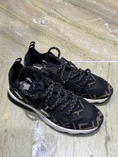 Fendi FF Freedom Patchwork Trainers Black Brown White Size UK 5 EU 38