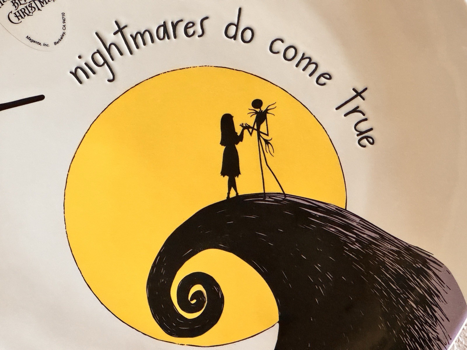 Rae Dunn x Disney Nightmare Before Christmas nightmares do come true 11" Plate