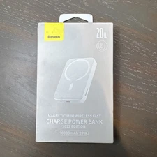 Powerbank - 6000 Mah MagSafe Mini - BaseUs Magnetic Charger Powerbank 20W Charge