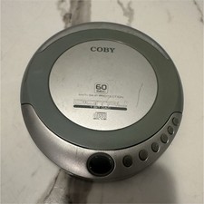 COBY CX-CD329 Portable CD Player, 60 Sec Anti-Skip, 1 Bit DAC, Silver/Gray/Black