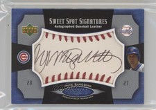 2005 Sweet Spot Signatures Red Stitched Black Ink Ryne Sandberg Auto HOF lz7