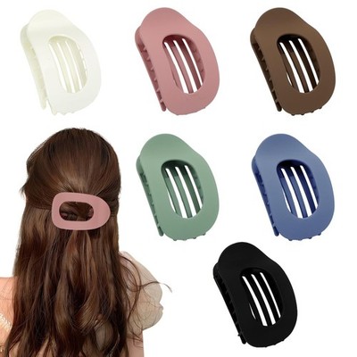6 Stück Haarspange Flach,Flat Claw Clip,Haarklammern für Damen,Rutschfestes Hair
