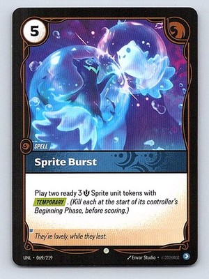 Sprite Burst 069/219 Unleashed Common NM