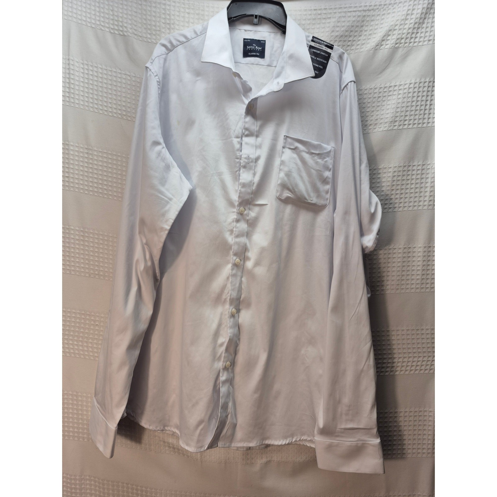 FILA Camicia The Savile Row Company uomo taglia XXL bianca con bottoni vestibilità classica formale 7298