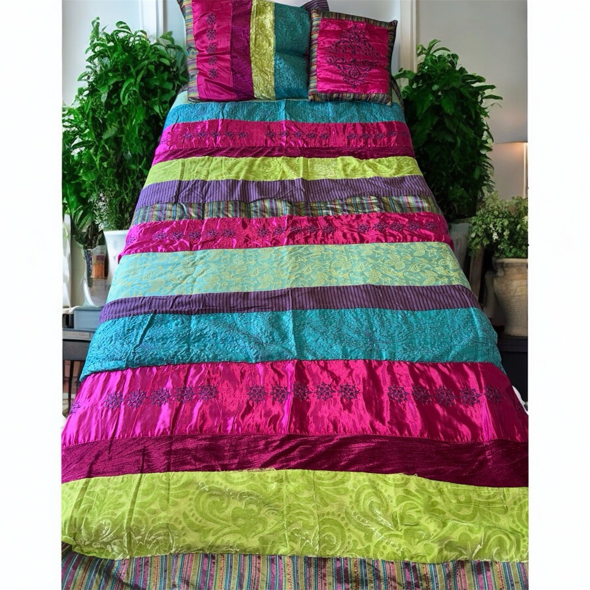 🔥Rare Seventeen Twin Comforter Set Boho Y2K Bedding – Sham
