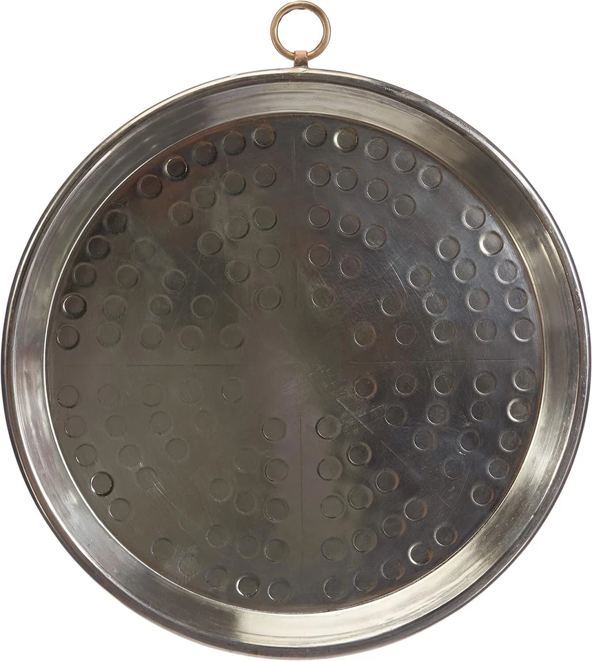 Tortiera Agnelli Rame per Farinata Martellata con Orlo,diametro 30 cm h 3 cm - Immagine 3 di 4