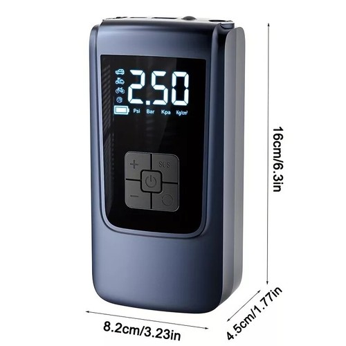 UK Car Tyre Inflator Cordless Digital USB Rechargeable Tire Air Compressor Pump - Picture 14 of 14