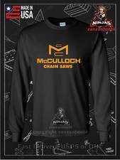 New Tee Shirt McCulloch CSE 1835 Chainsaw Logo American Long Sleeve Tee Shirt