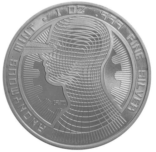 2021  Bitcoin Guardian  .999 1 oz silver round with COA