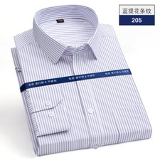 Men's Dress Shirts Clothes Long Sleeves Formal Business Non Iron Casual Shirts