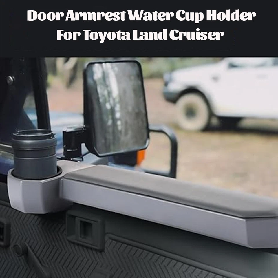 1 Pair RH & LH Door Armrest Cup Holder For Toyota Land Cruiser 70 Series - Image 2 of 4