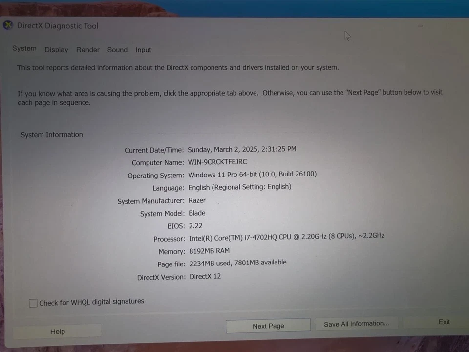 Razer Blade RZ09-01161E31 14 pulgadas 256 GB, Intel Core i7 4.ª generación, 2,2 GHz, 8 GB Foto 3 de 3