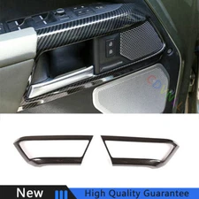 For Land Rover Defender 2020-2024 Carbon Fiber Car Inner Door Handle Frame Decor