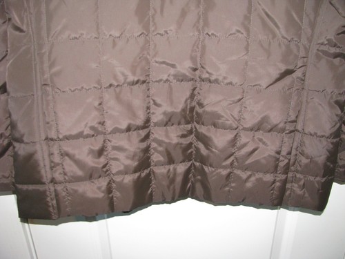 Chaps Quilted Jacket Blazer Brown/Olive Coat Jacket corduroy collar Size 42 R - Picture 14 of 16