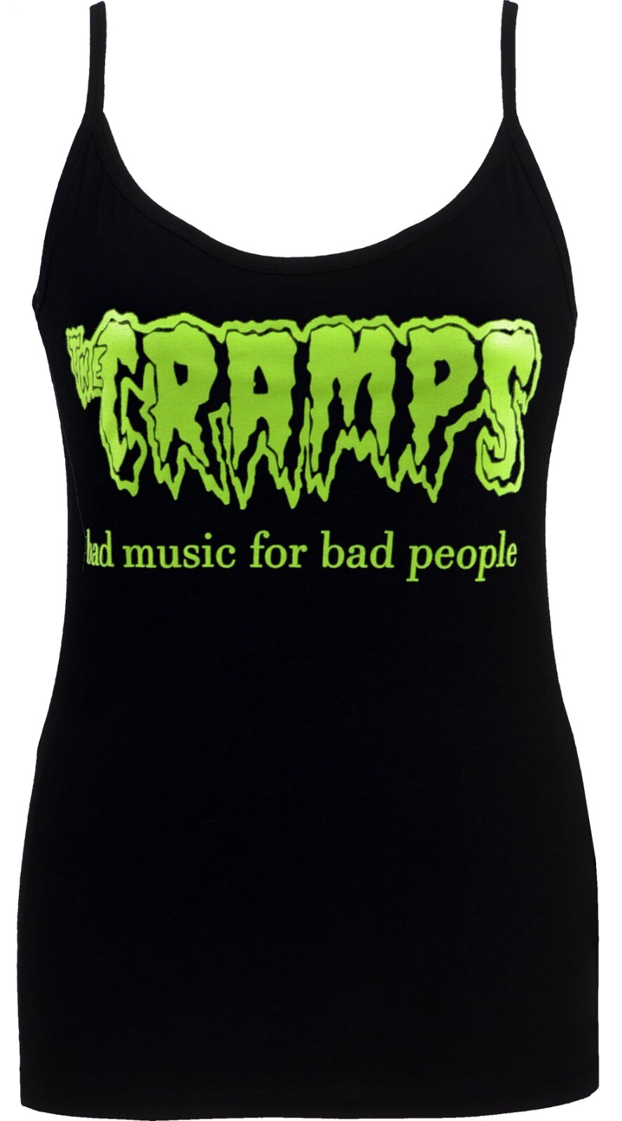 The Cramps Womens Psychobilly Spaghetti Strap Tank Top Bad Music Poison Ivy Punk