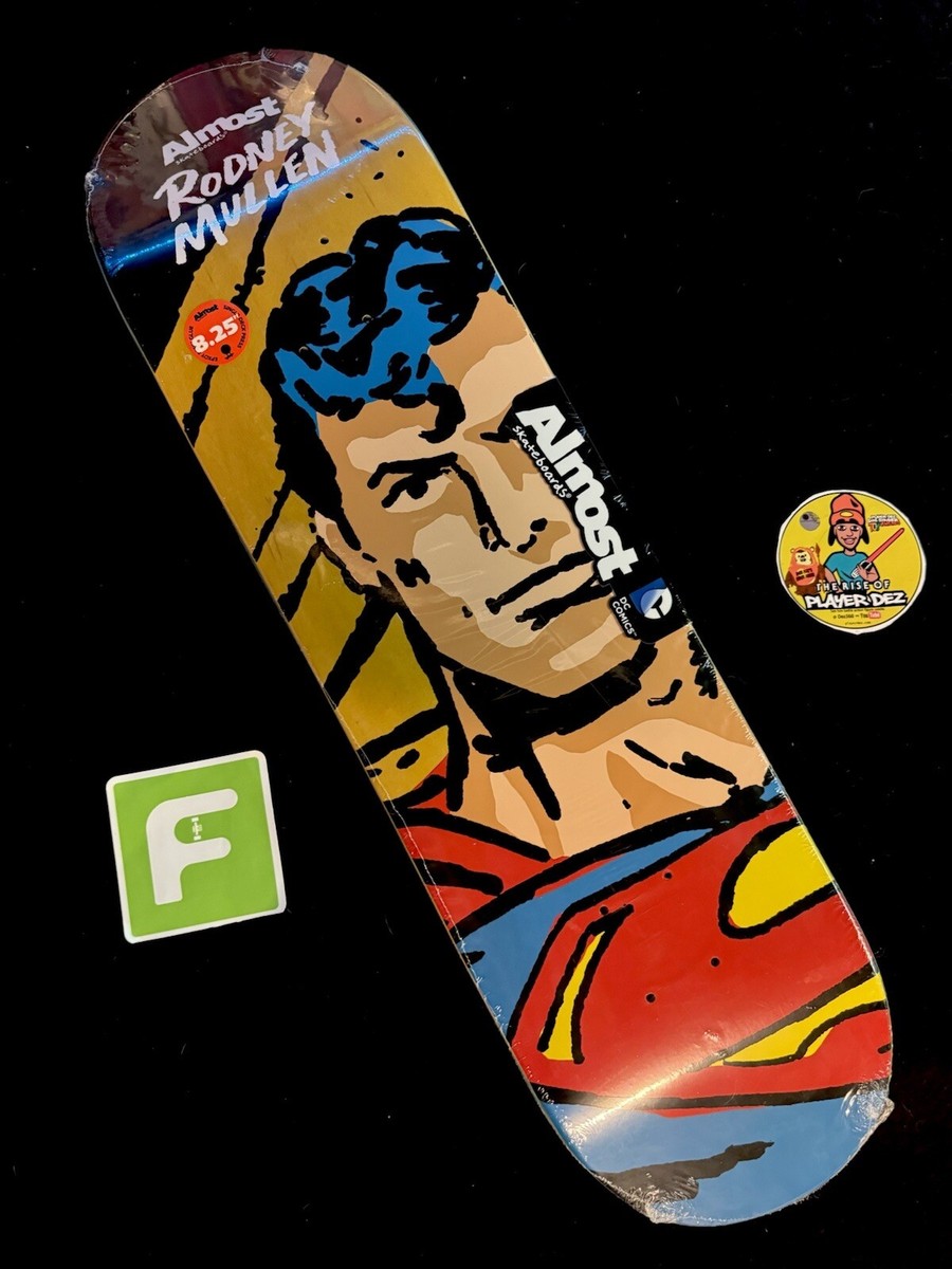 RARE Rodney Mullen Superman Almost DC Comics Skateboard Deck