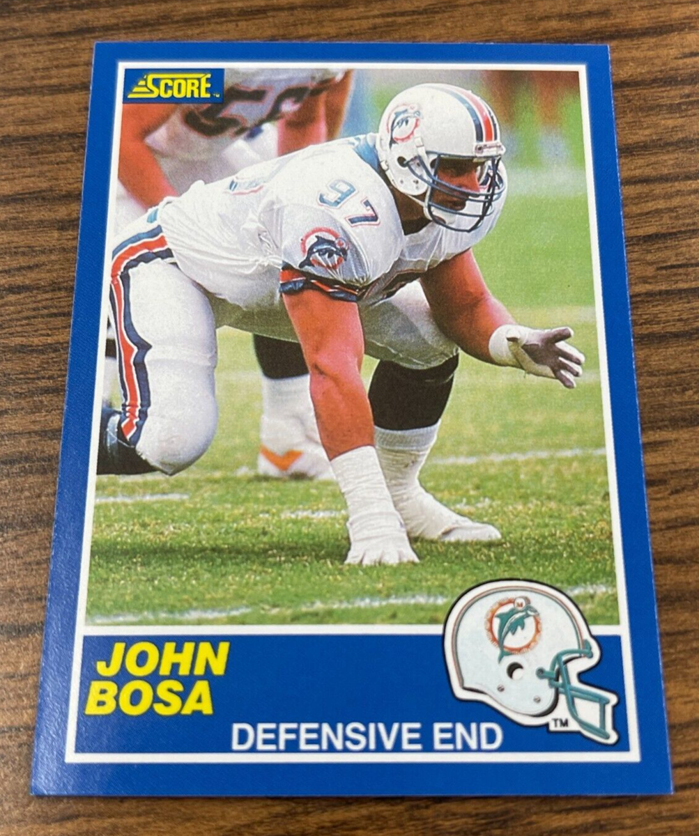 1989 Score Card # 44 John Bosa - Miami Dolphins | eBay