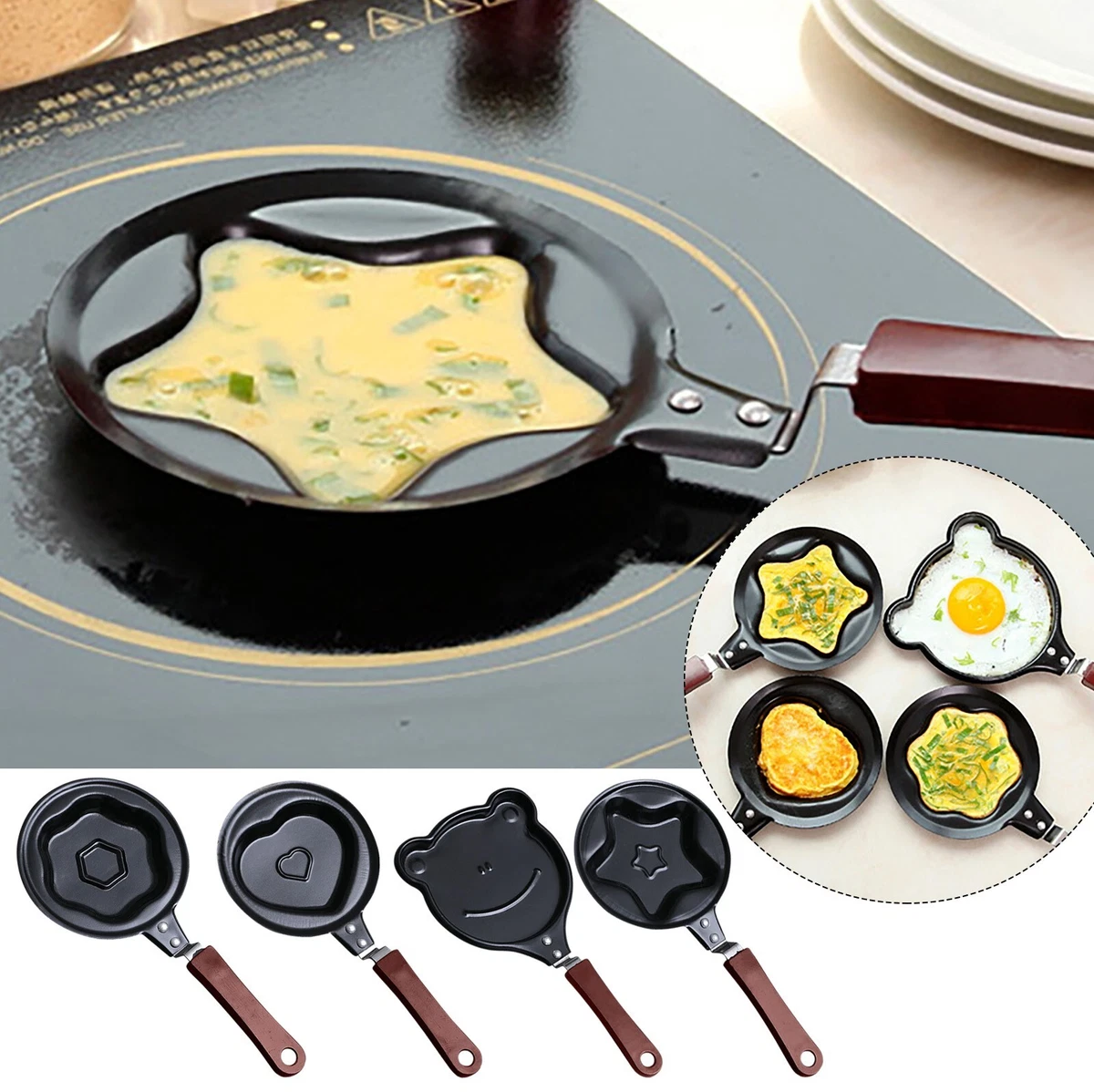 Rice Cooker Measuring Cup Replacement Kitchen Tools Eggs Shape Pan Flip  Omelet