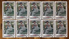 2021 Bowman Peter Heubeck 1st Card lot (10) 1st Edition & Paper Dodgers