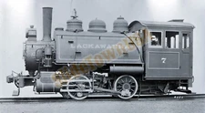 Vtg Railroad Train Negative 7 Lackawanna Steam Engine N0751