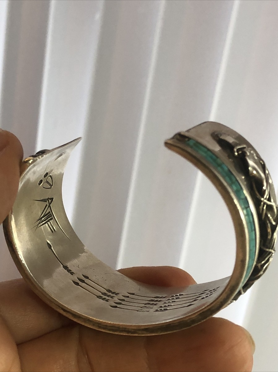 ALOIS WAGNER WAVE BANGLEターコイズブレスレット