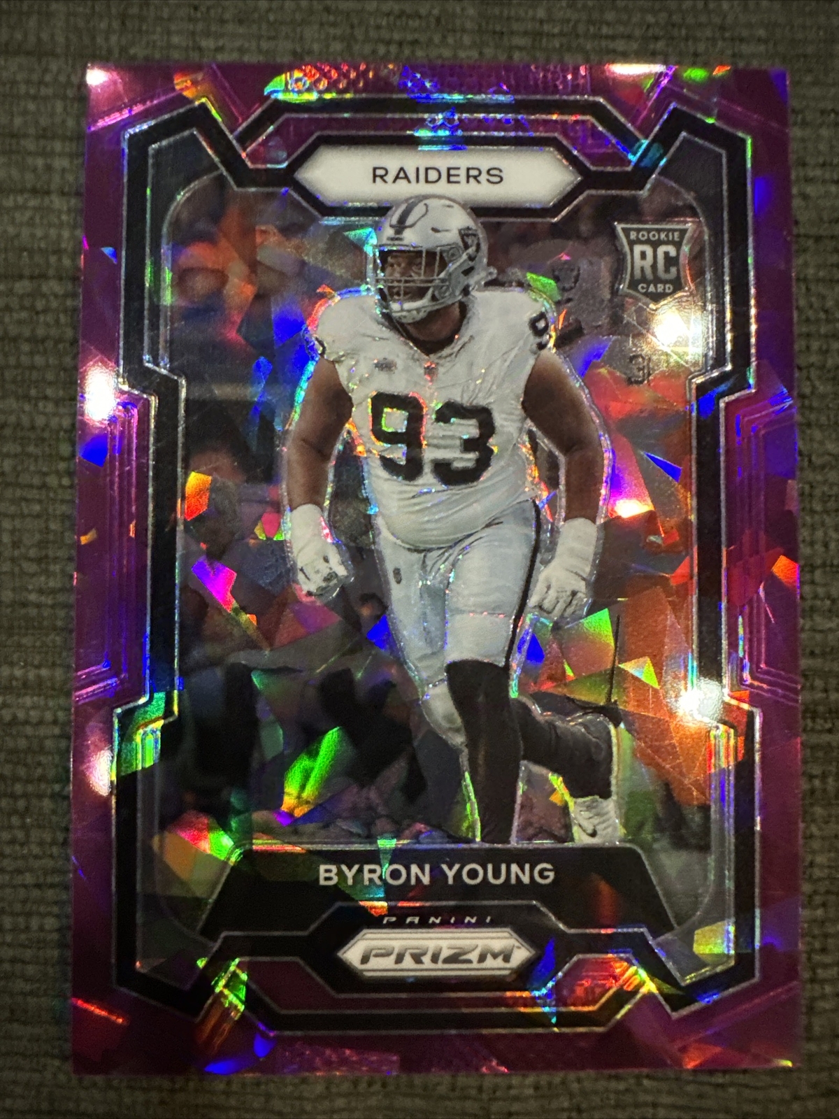 2023 Panini Prizm Purple Ice Prizm #355 Byron Young /225 Rookie RC