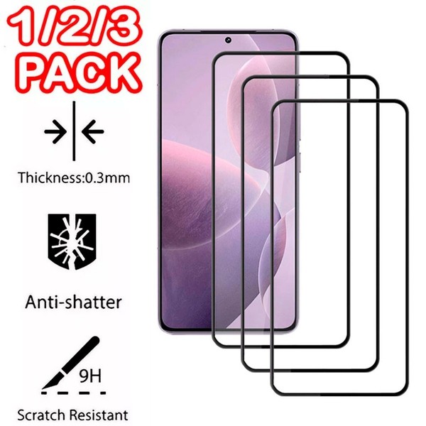 3x Protector Cristal Templado Para Xiaomi Redmi Note 14 4G Completo 5D o 9H