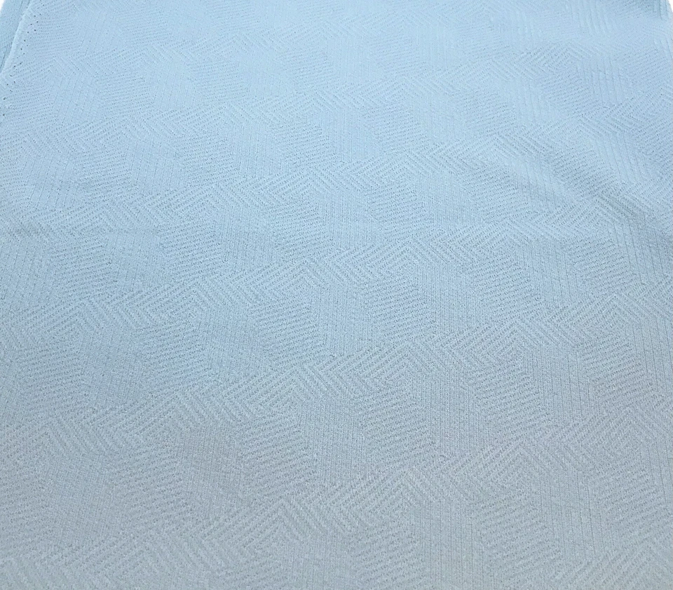 New Knit Quilt Apparel Fabric Light Blue  28” X 41” - Image 2 of 2