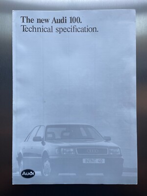 Audi 100 Kombi Technische Daten Prospekt 1992