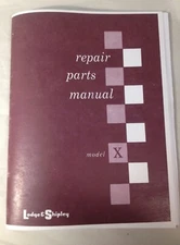 Lodge & Shipley Model X Lathe Instruction Book & Repair & Parts Manual 