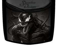 Scary Abstract Fierce Alien Teeth Eyes Car Truck Hood Wrap Graphic Vinyl Decal