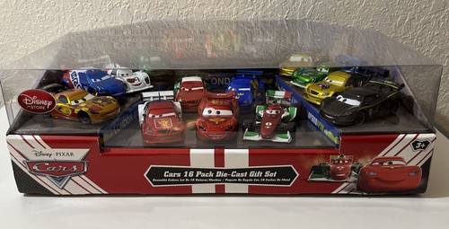 Disney Store Pixar Cars 16 Pack Die Cast Gift Set World Grand Prix Nib Rare Ebay