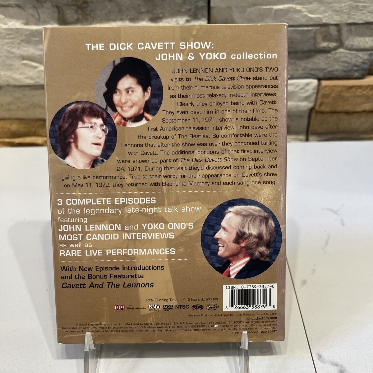 The Dick Cavett Show: John & Yoko Collection (DVD) VG 2 Disc