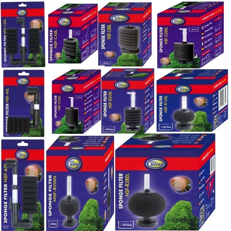 Aqua Nova Schwammfilter Luftheber Innenfilter Eckfilter HMF Filter Mattenfilter