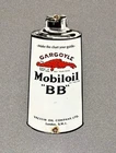 VINTAGE 12” MOBIL PEGASUS GARGOYLE CAN PORCELAIN SIGN CAR GAS OIL TRUCK