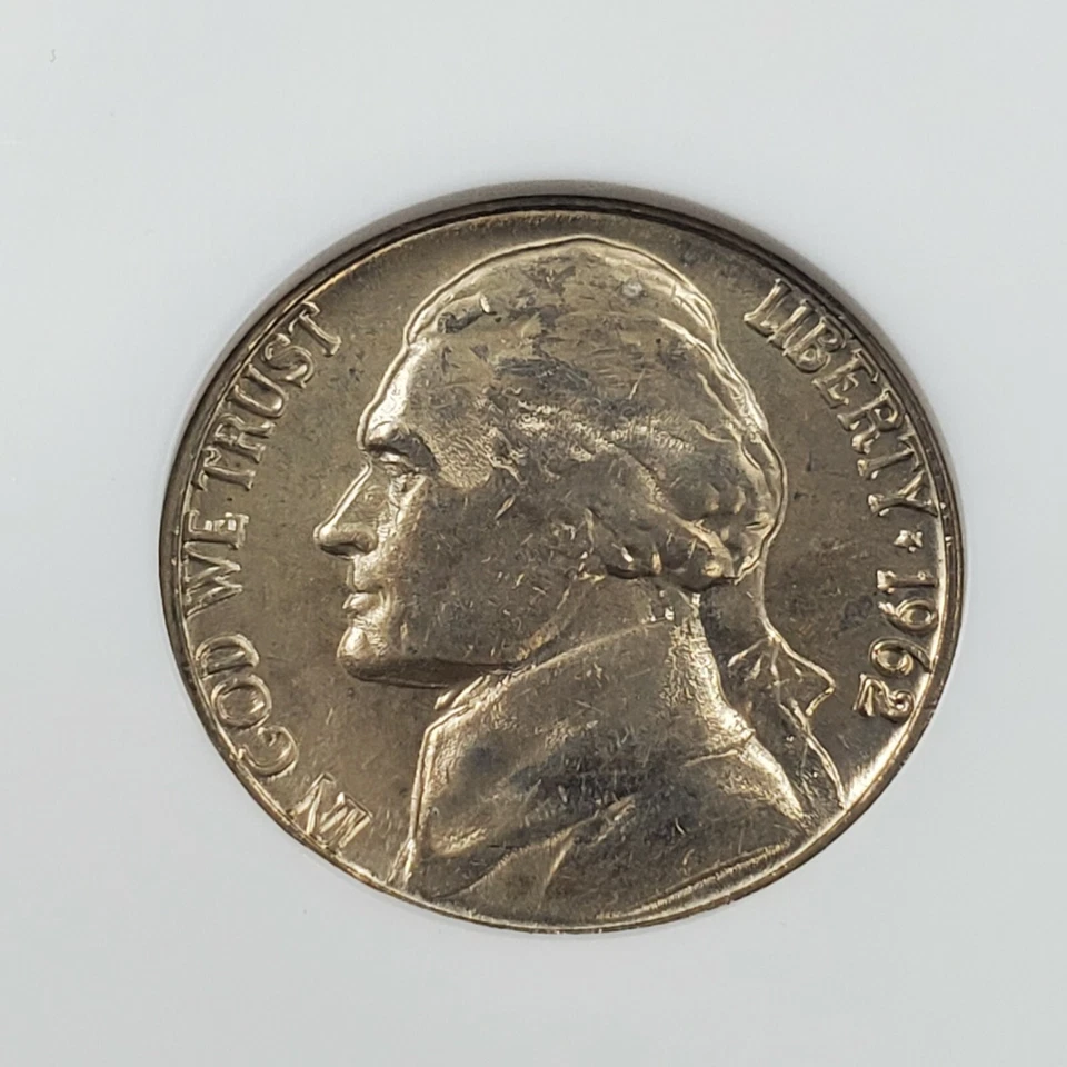 1962 D Jefferson Nickel Coin NGC MS65 Gem BU Certified - Image 2 of 4