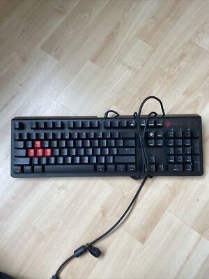 HP Omen Gaming Tastatur Mit LED-Beleuchtung und Blue Tectile Switches