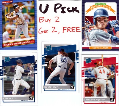 2020 Donruss Baseball Cards RCs Diamond Kings SHIPS FREE, BUY 2, GET 2 FREE