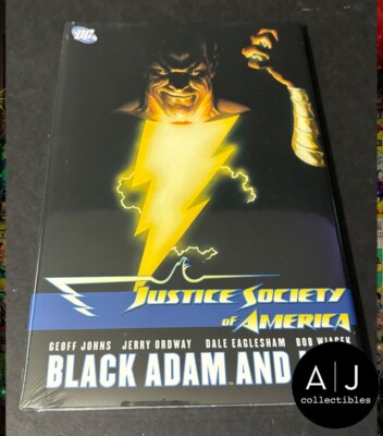 JUSTICE SOCIETY OF AMERICA: BLACK ADAM AND ISIS By Geoff Johns Hardcover *NEW*