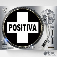 POSITIVA DJ SLIPMATS / SLIP MATS X 2 - TECHNICS - STANTON - TRANCE - HOUSE