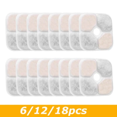 MARKENLOS für Catit Pixi Cat Fountain Filter Cartridges 6/12/18Pcs