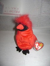TY BEANIE BABY "MAC" LIMIITED EDITION Retired with ERRORS cardinal bird 6" tall
