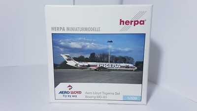 Herpa 1:500 BOXED Aero Lloyd Trigema Set Boeing MD-83 Airbus A321 510639